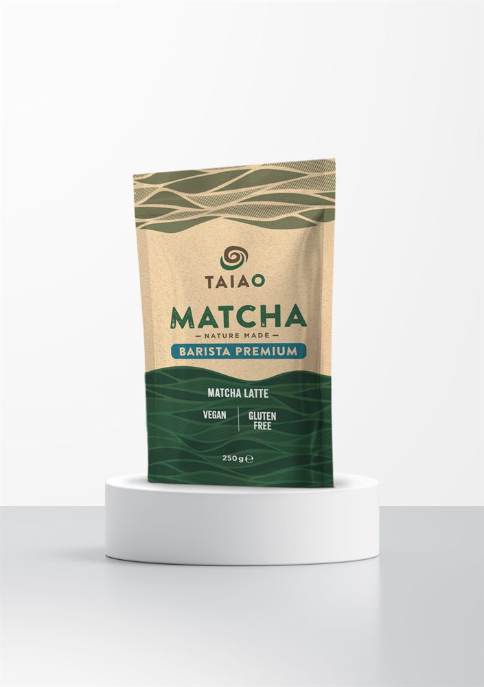 Confezione frontale TAIAO Matcha Barista Premium 250 g