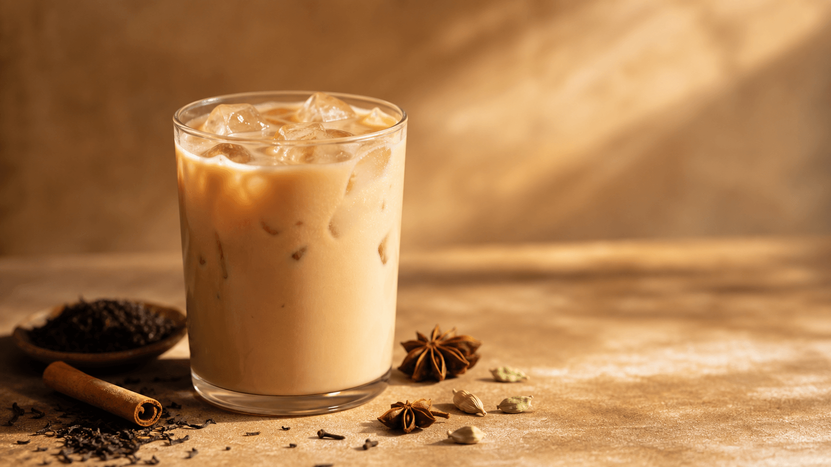 Bevanda chai servita calda o fredda