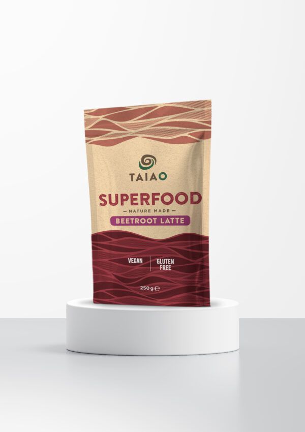 Confezione frontale TAIAO Superfood Beetroot Latte 250 g