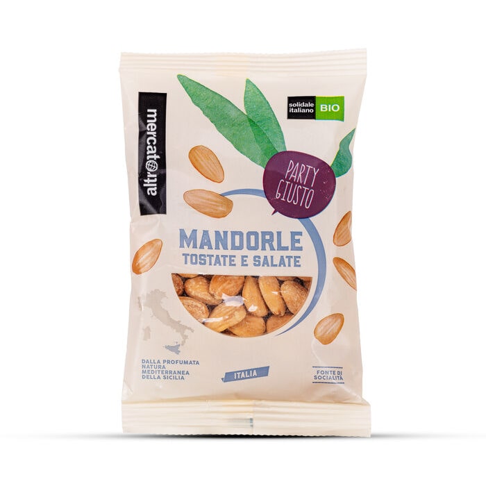 Mandorle tostate e salate di Sicilia - bio