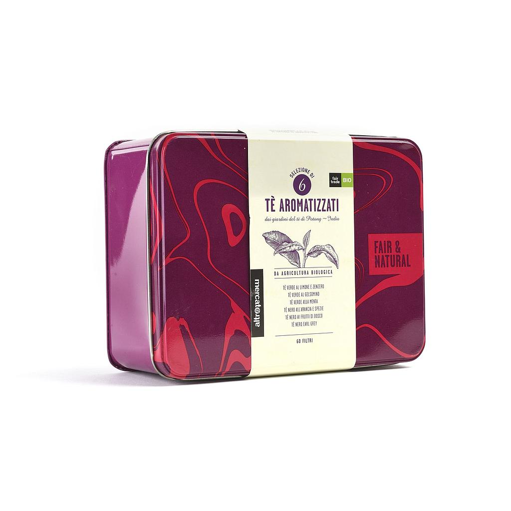 tè aromatizzati in scatola regalo - bio
