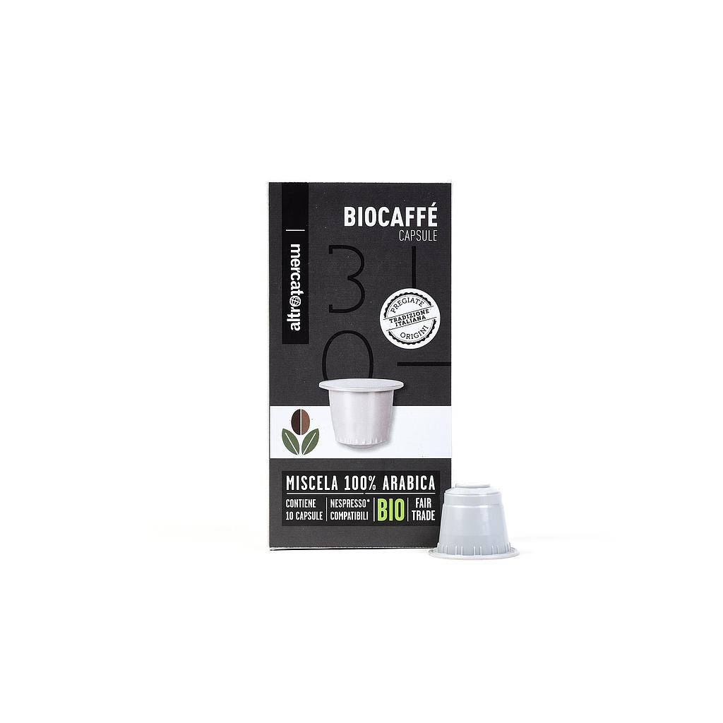 caffè 100% arabica biocaffè - 10 capsule - bio