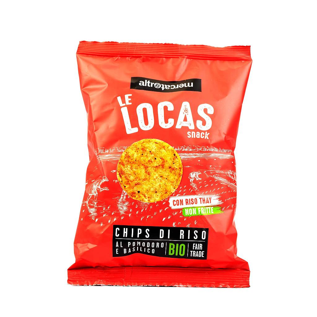 le locas  - snack salato al riso - gusto pomodoro basilico - bio