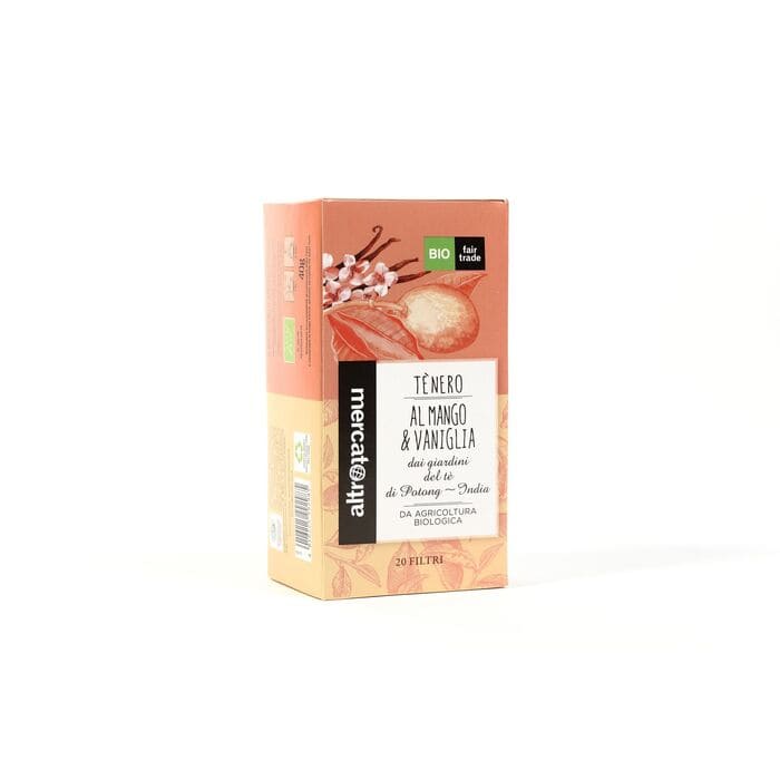 tè nero al mango e vaniglia - 20 filtri - bio