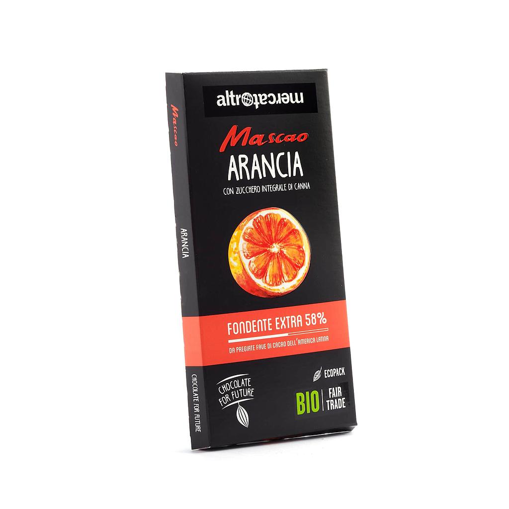 mascao - cioccolato fondente extra all'arancia - bio
