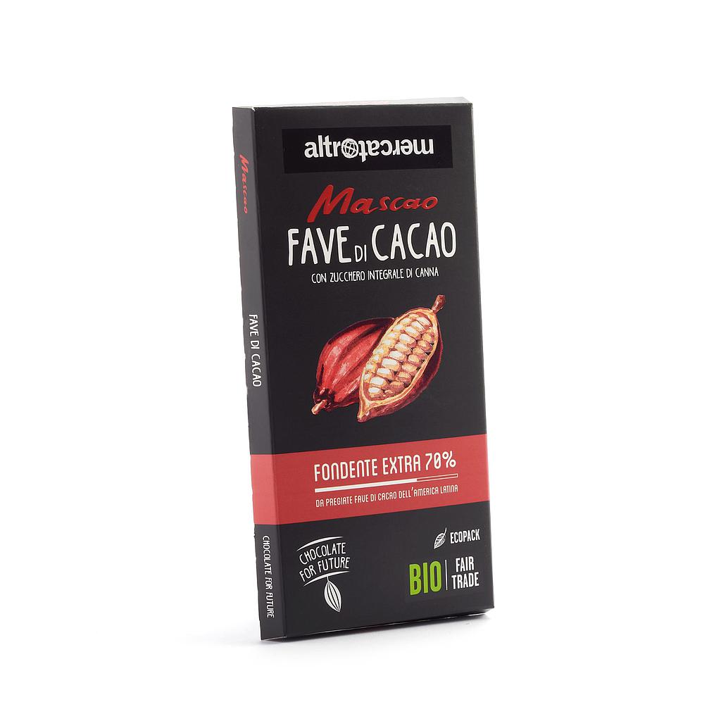 mascao - cioccolato fondente extra con fave di cacao - bio - 100 g