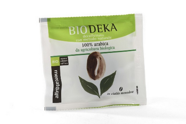 Caffè 100% arabica decaffeinato Biodeka in cialda - bio