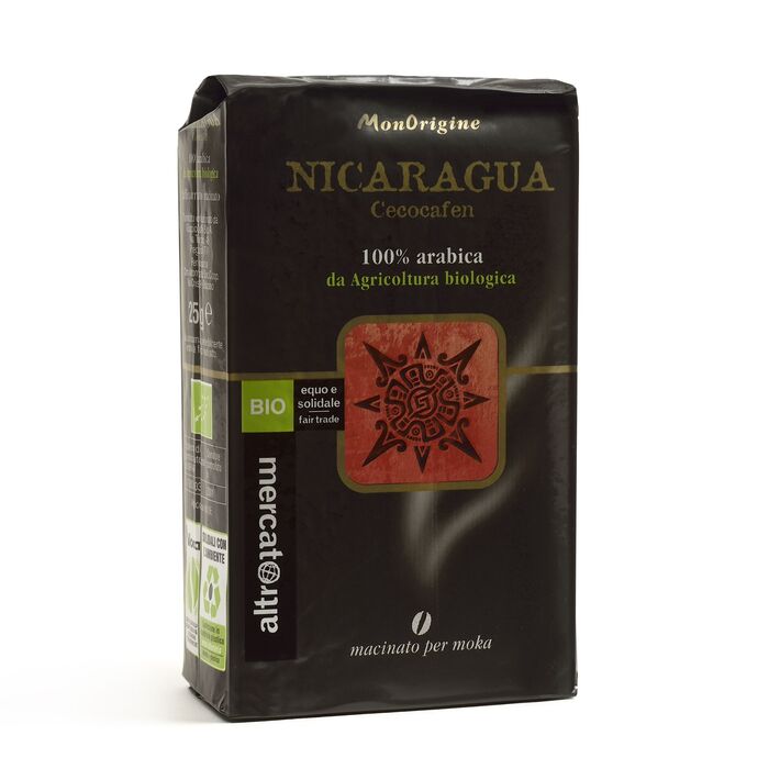 monorigine nicaragua - cecocafen -100% arabica - macinato per moka - bio