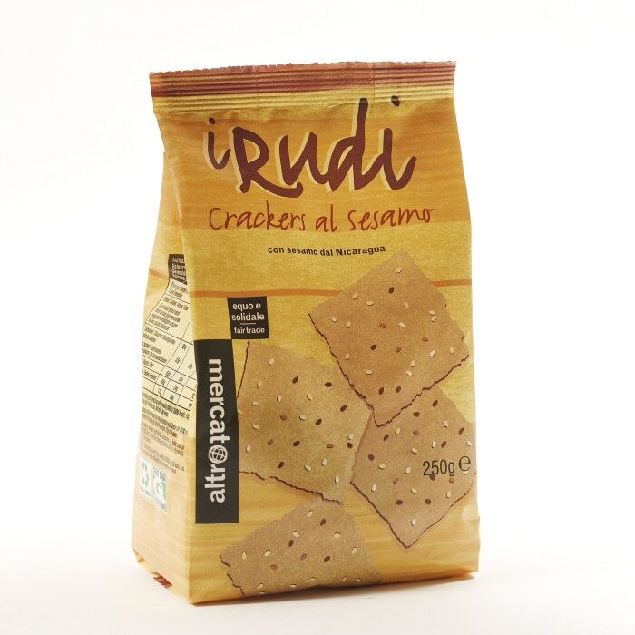 Crackers i Rudi al sesamo con quinoa e tapioca