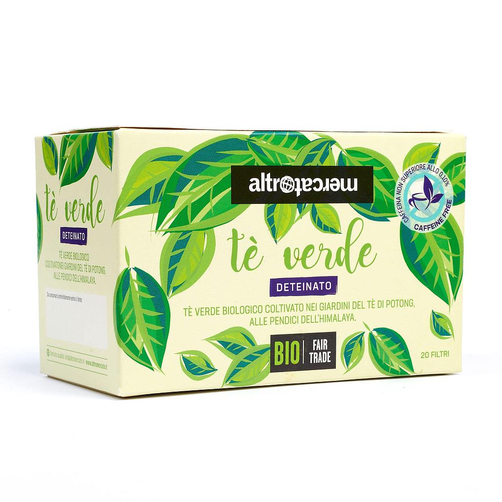 tè verde deteinato - 20 filtri - bio