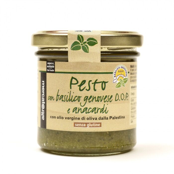 pesto di basilico DOP  e anacardi
