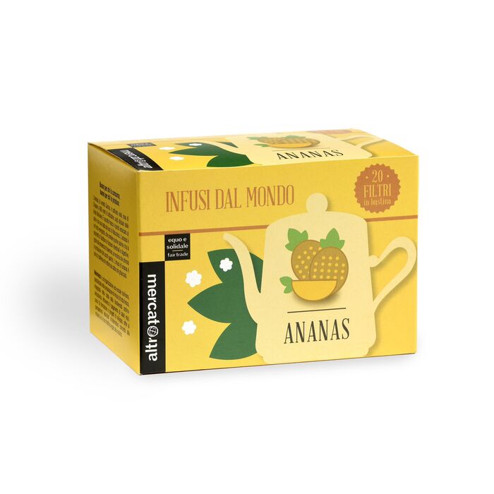 Infuso ananas in filtri