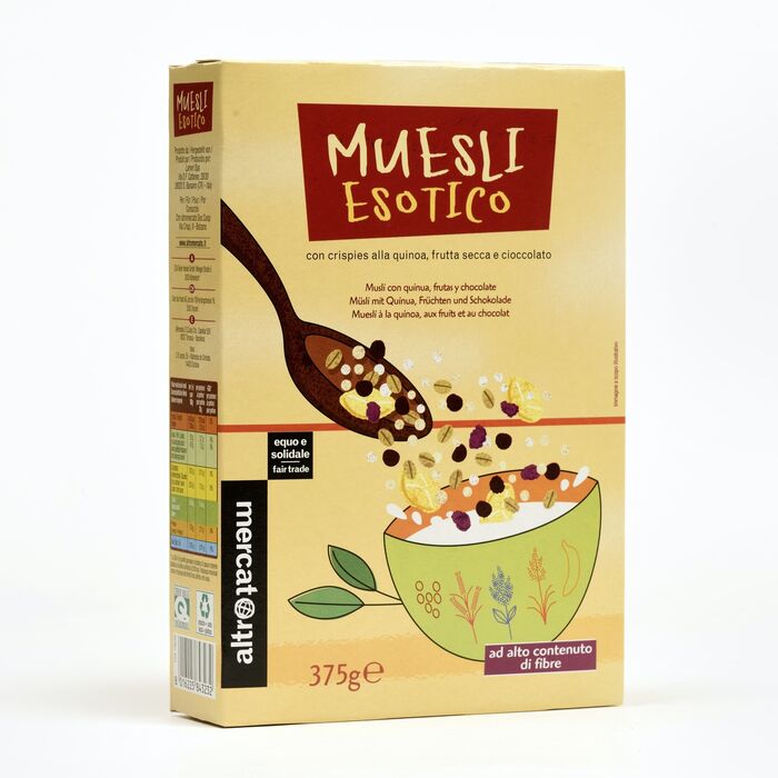 muesli esotico - con quinoa, frutta secca e cioccolata