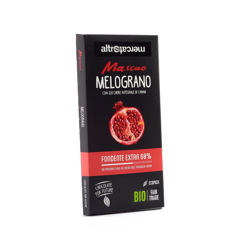 mascao - cioccolato fondente extra al melograno - bio