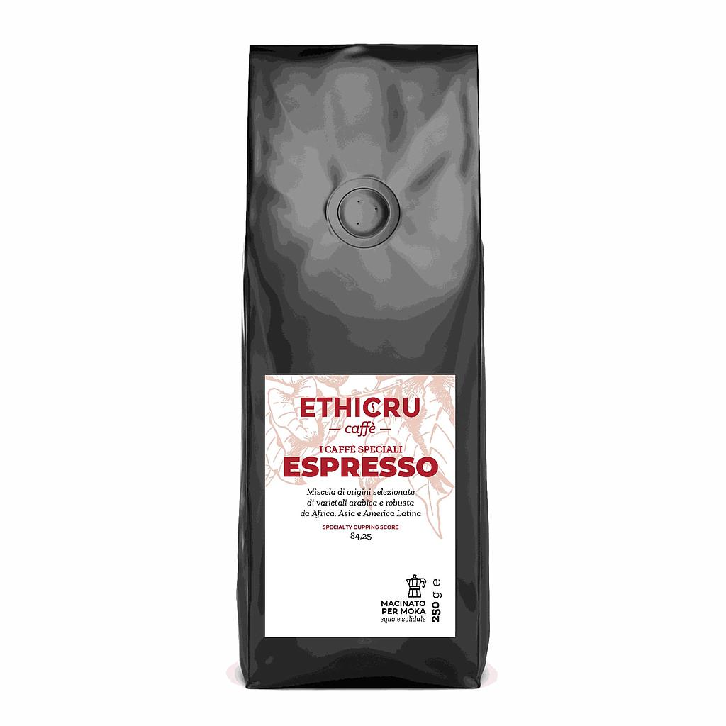 Ethicru Espresso Macinato Moka da 250 gr