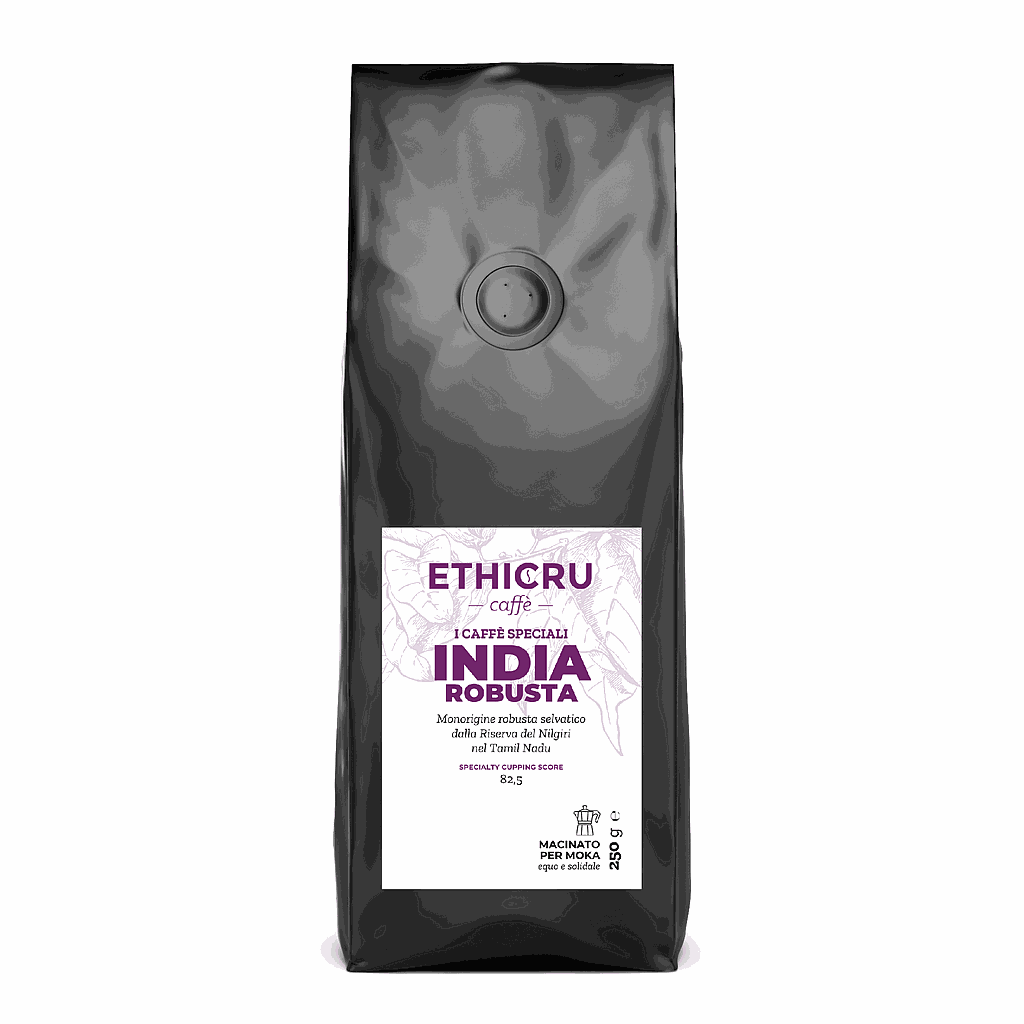 Ethicru Monorigine India robusta 250 g per moka