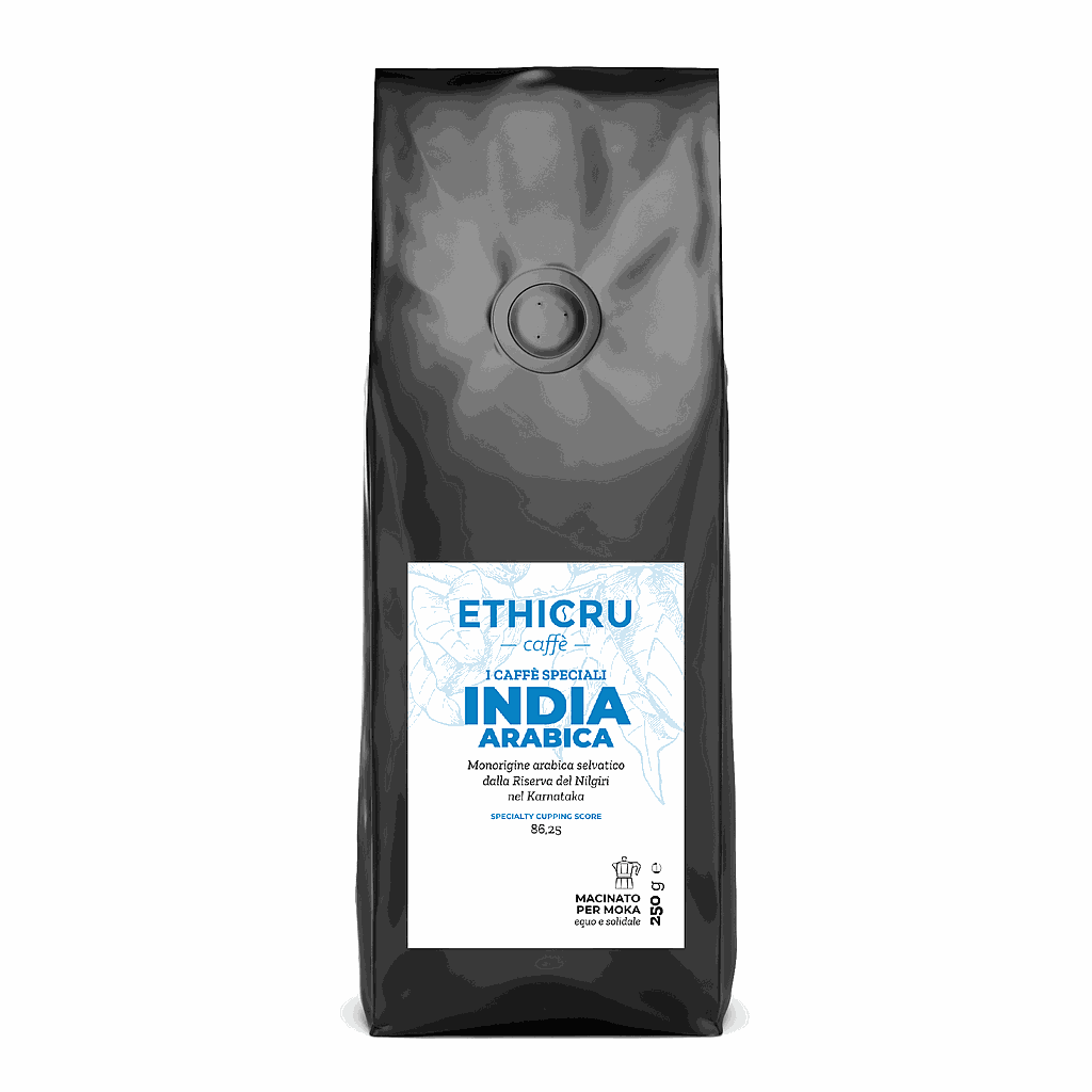 Ethicru Monorigine India arabica 250 g per moka