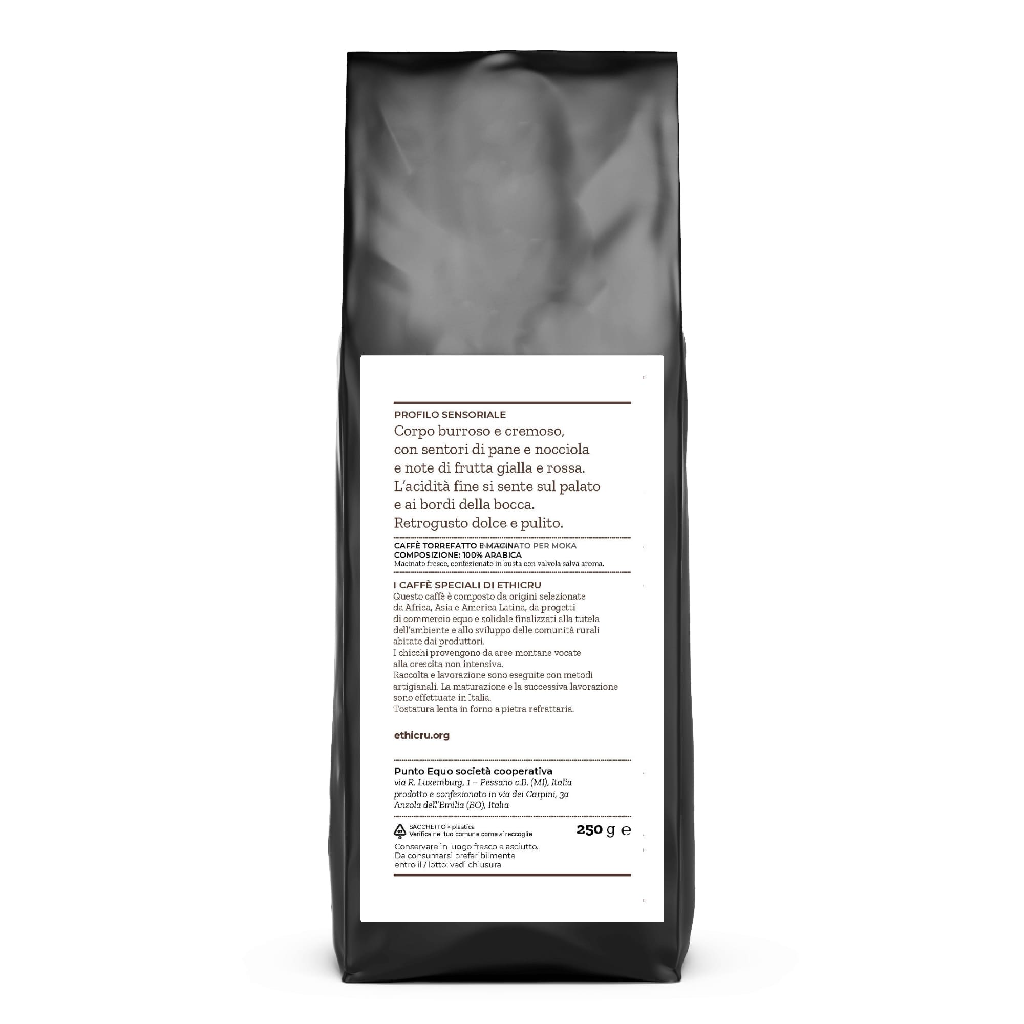 Miscela Caffè Ethicru Arabica Moka 250gr_retro
