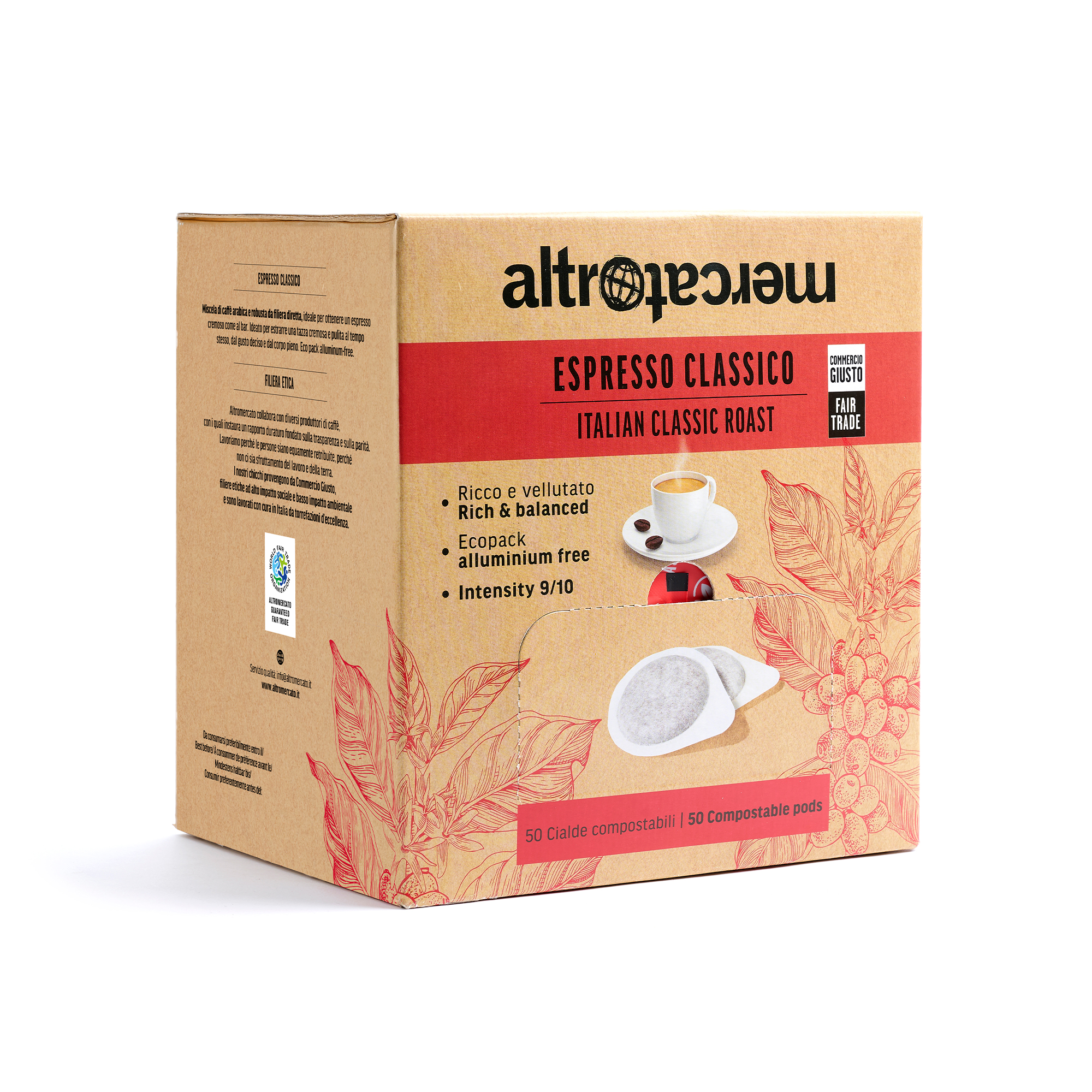 Cialde Altromercato Espresso Classico confezione da 50 cialde